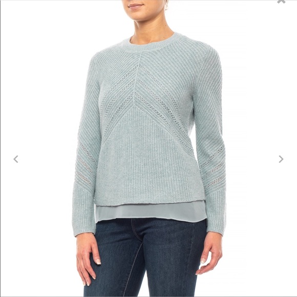 Lucky Brand light blue sweater with sparkle - Picture 1 of 12